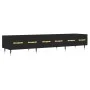 Black engineered wood TV cabinet 150x36x30 cm by vidaXL, TV Furniture - Ref: Foro24-829133, Price: 112,69 €, Discount: %
