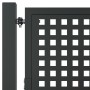 Puerta de jardín antracita 105x125 cm acero
