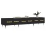 Black engineered wood TV cabinet 150x36x30 cm by vidaXL, TV Furniture - Ref: Foro24-829133, Price: 112,69 €, Discount: %