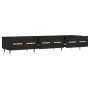 Black engineered wood TV cabinet 150x36x30 cm by vidaXL, TV Furniture - Ref: Foro24-829133, Price: 114,53 €, Discount: %