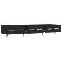 Black engineered wood TV cabinet 150x36x30 cm by vidaXL, TV Furniture - Ref: Foro24-829133, Price: 112,69 €, Discount: %