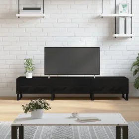 Schwarzer TV-Schrank aus Holzwerkstoff, 150 x 36 x 30 cm von vidaXL, TV-Möbel - Ref: Foro24-829173, Preis: 107,67 €, Rabatt: %