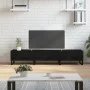 Black engineered wood TV cabinet 150x36x30 cm by vidaXL, TV Furniture - Ref: Foro24-829173, Price: 107,67 €, Discount: %