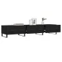 Black engineered wood TV cabinet 150x36x30 cm by vidaXL, TV Furniture - Ref: Foro24-829173, Price: 107,67 €, Discount: %