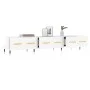 Hochglanzweißer TV-Schrank aus Holzwerkstoff, 150 x 36 x 30 cm von vidaXL, TV-Möbel - Ref: Foro24-829134, Preis: 93,88 €, Rab...