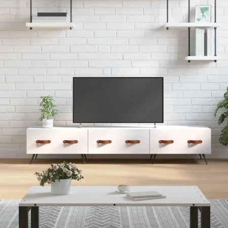 Engineered wood TV stand in white, 150x36x30 cm by vidaXL, TV Furniture - Ref: Foro24-829124, Price: 88,84 €, Discount: %