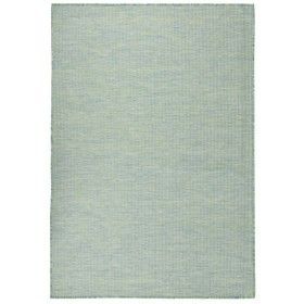 Outdoor flat weave turquoise rug 140x200 cm by vidaXL, Rugs - Ref: Foro24-340804, Price: 72,50 €, Discount: %