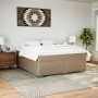 Cama box spring con colchón cuero sintético capuchino 180x200cm en Camas y somieres | Comprar online en Foro24