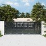 Puerta de jardín Antracita 300x100 cm Acero en Puertas de jardín | Comprar online en Foro24