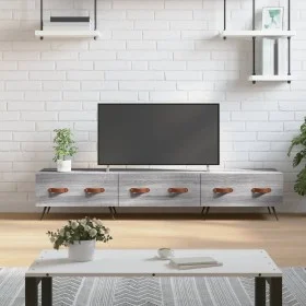 Engineered wood TV stand in Sonoma gray, 150x36x30 cm by vidaXL, TV Furniture - Ref: Foro24-829130, Price: 88,73 €, Discount: %