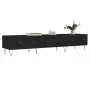 Black engineered wood TV cabinet 150x36x30 cm by vidaXL, TV Furniture - Ref: Foro24-829149, Price: 105,45 €, Discount: %