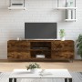 Mueble de TV madera de ingeniería roble ahumado 150x30x50 cm de vidaXL, Muebles TV - Ref: Foro24-829097, Precio: 90,50 €, Des...