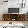 TV-Schrank aus geräuchertem Eichenholzwerkstoff, 150 x 30 x 50 cm von vidaXL, TV-Möbel - Ref: Foro24-829097, Preis: 89,13 €, ...