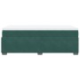 Cama box spring con colchón terciopelo verde oscuro 80x200 cm