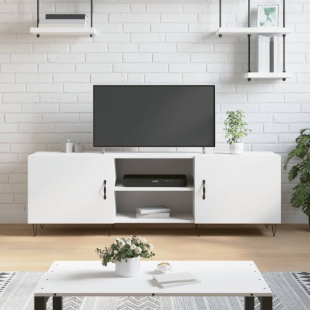 Weißer TV-Schrank aus Holzwerkstoff, 150 x 30 x 50 cm von vidaXL, TV-Möbel - Ref: Foro24-829092, Preis: 88,27 €, Rabatt: %