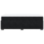 Cama box spring con colchón cuero sintético negro 90x190 cm