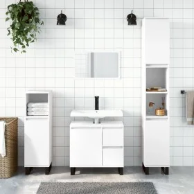Badezimmerschrank aus weißem Sperrholz 65x33x60 cm von vidaXL, Badezimmerwaschtische - Ref: Foro24-831612, Preis: 76,15 €, Ra...