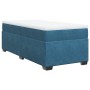 Cama box spring con colchón terciopelo azul oscuro 90x190 cm en Camas y somieres | Comprar online en Foro24