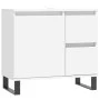 White plywood bathroom cabinet 65x33x60 cm by vidaXL, bathroom vanities - Ref: Foro24-831612, Price: 79,94 €, Discount: %
