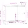 Badezimmerschrank aus weißem Sperrholz 65x33x60 cm von vidaXL, Badezimmerwaschtische - Ref: Foro24-831612, Preis: 76,15 €, Ra...