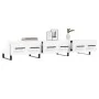 Glossy white engineered wood TV cabinet 150x36x30 cm by vidaXL, TV Furniture - Ref: Foro24-829174, Price: 118,94 €, Discount: %