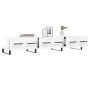 Hochglanzweißer TV-Schrank aus Holzwerkstoff, 150 x 36 x 30 cm von vidaXL, TV-Möbel - Ref: Foro24-829174, Preis: 118,94 €, Ra...