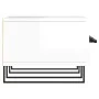 Mueble de TV madera de ingeniería blanco brillo 150x36x30 cm de vidaXL, Muebles TV - Ref: Foro24-829174, Precio: 118,94 €, De...