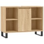 Badezimmerschrank aus Sonoma-Eichenholzwerkstoff, 80 x 33 x 60 cm von vidaXL, Badezimmerwaschtische - Ref: Foro24-831639, Pre...