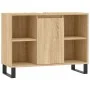Mueble de baño madera de ingeniería roble Sonoma 80x33x60 cm de vidaXL, Tocadores de baño - Ref: Foro24-831639, Precio: 68,64...