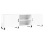 Holzwerkstoff TV-Möbel glänzend weiß 150x30x50 cm von vidaXL, TV-Möbel - Ref: Foro24-829118, Preis: 130,22 €, Rabatt: %