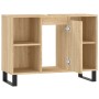 Badezimmerschrank aus Sonoma-Eichenholzwerkstoff, 80 x 33 x 60 cm von vidaXL, Badezimmerwaschtische - Ref: Foro24-831639, Pre...
