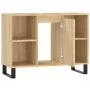 Mueble de baño madera de ingeniería roble Sonoma 80x33x60 cm de vidaXL, Tocadores de baño - Ref: Foro24-831639, Precio: 68,64...