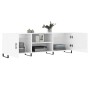 Holzwerkstoff TV-Möbel glänzend weiß 150x30x50 cm von vidaXL, TV-Möbel - Ref: Foro24-829118, Preis: 130,22 €, Rabatt: %