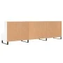 Mueble de TV madera de ingeniería blanco brillante 150x30x50 cm de vidaXL, Muebles TV - Ref: Foro24-829118, Precio: 128,22 €,...