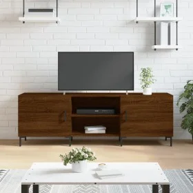 Brown oak engineered wood TV cabinet 150x30x50 cm by vidaXL, TV Furniture - Ref: Foro24-829107, Price: 105,57 €, Discount: %