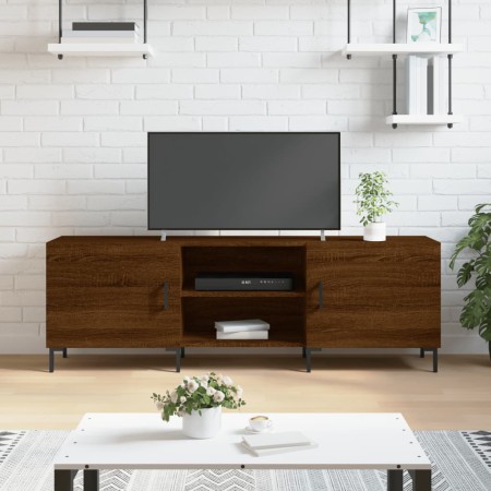 TV-Schrank aus braunem Eichenholzwerkstoff, 150 x 30 x 50 cm von vidaXL, TV-Möbel - Ref: Foro24-829107, Preis: 107,30 €, Raba...