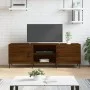 Brown oak engineered wood TV cabinet 150x30x50 cm by vidaXL, TV Furniture - Ref: Foro24-829107, Price: 105,45 €, Discount: %