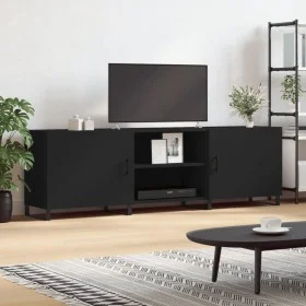 Schwarzer TV-Schrank aus Holzwerkstoff, 150 x 30 x 50 cm von vidaXL, TV-Möbel - Ref: Foro24-829117, Preis: 139,53 €, Rabatt: %