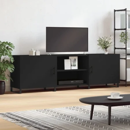 Schwarzer TV-Schrank aus Holzwerkstoff, 150 x 30 x 50 cm von vidaXL, TV-Möbel - Ref: Foro24-829117, Preis: 139,34 €, Rabatt: %