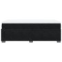 Cama box spring con colchón terciopelo negro 100x200 cm