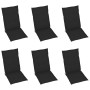 6 Stück klappbare Gartenstühle und Kissen aus massivem Akazienholz von vidaXL, Gartenstühle - Ref: Foro24-3064126, Preis: 481...