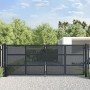 Puerta de jardín Antracita 400x150 cm Acero en Puertas de jardín | Comprar online en Foro24