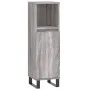 Badezimmerschrank aus grauem Sonoma-Sperrholz, 30 x 30 x 100 cm von vidaXL, Badezimmerwaschtische - Ref: Foro24-831570, Preis...