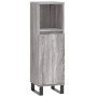 Sonoma gray plywood bathroom cabinet 30x30x100 cm by vidaXL, bathroom vanities - Ref: Foro24-831570, Price: 46,69 €, Discount: %