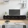 Mueble de TV madera de ingeniería negro 150x36x30 cm de vidaXL, Muebles TV - Ref: Foro24-829125, Precio: 109,42 €, Descuento: %