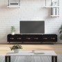 Schwarzer TV-Schrank aus Holzwerkstoff, 150 x 36 x 30 cm von vidaXL, TV-Möbel - Ref: Foro24-829125, Preis: 111,28 €, Rabatt: %
