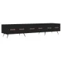 Mueble de TV madera de ingeniería negro 150x36x30 cm de vidaXL, Muebles TV - Ref: Foro24-829125, Precio: 109,42 €, Descuento: %