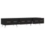 Mueble de TV madera de ingeniería negro 150x36x30 cm de vidaXL, Muebles TV - Ref: Foro24-829125, Precio: 109,42 €, Descuento: %