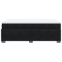 Cama box spring con colchón terciopelo negro 120x190 cm