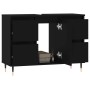 Mueble de baño madera de ingeniería negro 80x33x60 cm de vidaXL, Tocadores de baño - Ref: Foro24-831645, Precio: 76,97 €